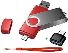 img 4 attached to 💾 2TB USB Flash Drives 3 in 1 OTG Pen Drive Owwhhyn Thumb Drive USB 3.0 2000GB Type-c Pendrive Memory Sticks Jump Drive USB C High Speed Data Storage Drive for Android Phone, Computers and Tablets: Ultimate Storage Solution!
