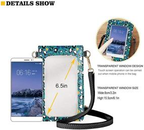 img 1 attached to JEOCODY Touch Screen Phone Purse: Stylish & Lightweight Handbag for Women