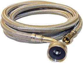 img 1 attached to 🚰 LASCO 10-0979 Stainless Steel Braided Dishwasher Supply Flex - 72 Inch Hose