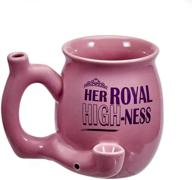 fashion craft her royal high-ness small pink ceramic coffee mug: a stylish statement piece for coffee lovers logo