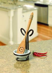 img 1 attached to 🥄 Spectrum Diversified Spoon Ceramic Bronze: Stylish and Functional Kitchen Utensil Holder