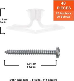 img 3 attached to 🔩 Residential Drywall Polypropylene Fastener - TOGGLER