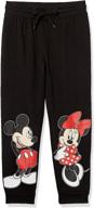 🐭 adorable disney mickey minnie jogger sweatpants for girls - trendy girls' clothing logo