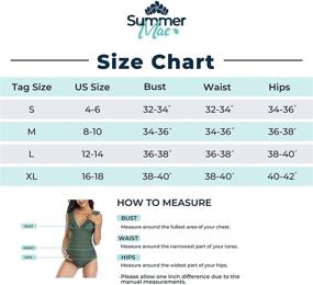 img 1 attached to 👙 V-Neck Ruffled Lace Up Monokini - Summer Mae Maternity Swimsuit One Piece