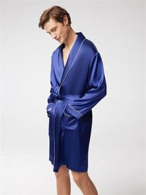 img 1 attached to Ultimate Comfort: SIORO Lightweight Pocket Knee Length Bathrobes - Perfect for Relaxation and Lounge Time!