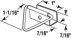 img 1 attached to 🔒 Prime-Line L 5790 Ball Head Bottom Latches, 7/16 in., Aluminum, Mill Finish, Set of 4