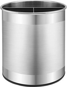 img 4 attached to Bartnelli Extra Large Stainless Steel Kitchen Utensil Holder - 360° Rotating Caddy for Countertop Organization and Easy Cleaning