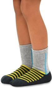 img 3 attached to 🧦 TeeHee Little Boys Fashion Fun Cotton Crew Socks - 6 Pack, Size 12-24 Months (Stripe)