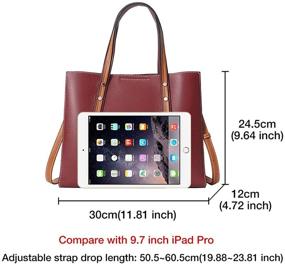 img 3 attached to FOXER Handbags Top Handle Adjustable Crossbody Women's Handbags & Wallets for Satchels