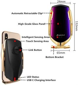 img 3 attached to Solomo Wireless Auto Clamping Charging Compatible