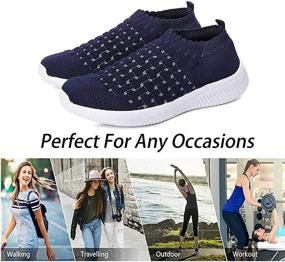 img 3 attached to Keluomanduo Athletic Walking Mesh Breathable Sneakers Women's Shoes