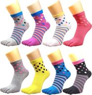 🧦 8-pack set of women's cotton wicking athletic no show low cut ankle toe socks for better comfort and performance logo