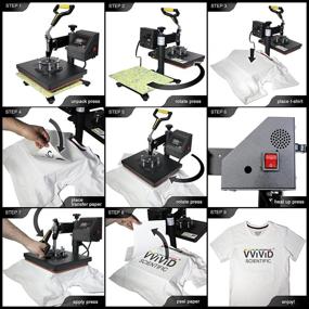 img 1 attached to 👕 VViViD 10x12 Flat Heat Press Machine for Garments