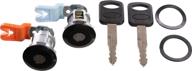 🚪 enhanced apdty 140060 door lock cylinder pair including new keys for left & right side logo