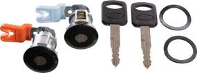 img 4 attached to 🚪 Enhanced APDTY 140060 Door Lock Cylinder Pair Including New Keys for Left & Right Side