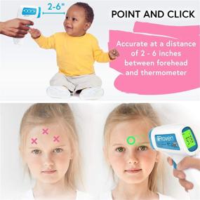 img 3 attached to 👶 iProven Touchless Baby Thermometer - Accurate No-Contact Temperature Measurement for Babies and Kids - Digital Infrared Contactless Thermometer - Measures Long Range (2-6 Inch)