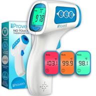 👶 iproven touchless baby thermometer - accurate no-contact temperature measurement for babies and kids - digital infrared contactless thermometer - measures long range (2-6 inch) logo
