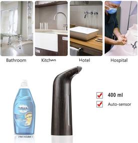 img 1 attached to 🧼 Convenient 400ml Automatic Soap Dispenser with Touchless Technology and IP67 Waterproofing – Perfect for Kitchen, Bathroom, Hotel, and Restaurant Use