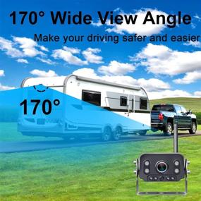 img 1 attached to 📷 High-Definition 1080P Wireless RV Backup Camera with 7 Inch DVR Monitor - Advanced Rear View Observation System for RVs, Trucks, Trailers, and 5th Wheels | Compatible with Furrion Pre-Wired RV | Rohent R9 Adapter Included