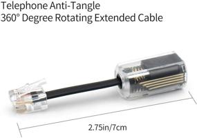 img 1 attached to Telephone Detangler Anti Tangle Rotatable Accessory