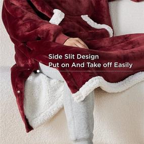 img 1 attached to Bedsure Wearable Blanket Hoodie Gifts Kids' Home Store