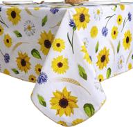 🌻 sunflowers rectangle tablecloth - waterproof, oil-proof, and resistant logo