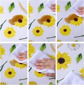 img 1 attached to 🌻 Sunflowers Rectangle Tablecloth - Waterproof, Oil-Proof, and Resistant