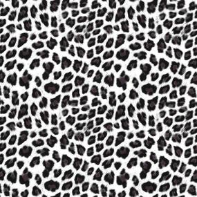 img 1 attached to 🐆 Leopard Stellar Prints 12" Iron on Heat Transfer Vinyl (Leopard White) - 3 Feet Roll