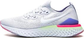img 4 attached to Nike Flyknit Running Black Hyper Pink Blue Women's Shoes in Athletic