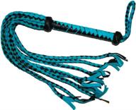 🐎 prairie horse supply premium leather/suede braided whip: 9 tails, long handle, turkhead knots логотип