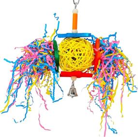 img 3 attached to 🐦 Bonka Bird Toys: Enriching Foraging Star - Vibrant Vine Paper Hangings for Parrot, Parrotlet, Quaker, and Cockatiel