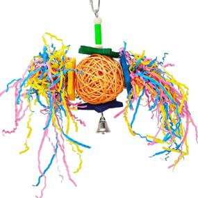 img 2 attached to 🐦 Bonka Bird Toys: Enriching Foraging Star - Vibrant Vine Paper Hangings for Parrot, Parrotlet, Quaker, and Cockatiel