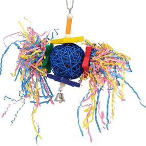 img 4 attached to 🐦 Bonka Bird Toys: Enriching Foraging Star - Vibrant Vine Paper Hangings for Parrot, Parrotlet, Quaker, and Cockatiel