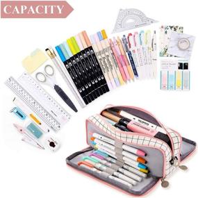 img 2 attached to SeBeLi Capacity Compartments Stationery Students