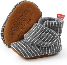 img 4 attached to 👣 Adorable TIMATEGO Newborn Booties: Comfy Slipper Shoes for Toddler Boys