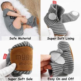 img 3 attached to 👣 Adorable TIMATEGO Newborn Booties: Comfy Slipper Shoes for Toddler Boys