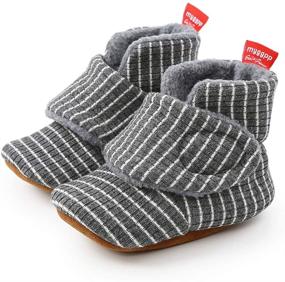 img 1 attached to 👣 Adorable TIMATEGO Newborn Booties: Comfy Slipper Shoes for Toddler Boys