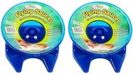 🐹 ultimate exercise wheel for small pets! get 2 packs of ware manufacturing flying saucer in 5-inch - colors may vary logo