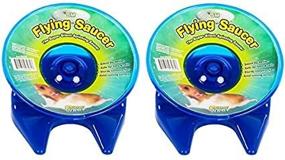 img 3 attached to 🐹 Ultimate Exercise Wheel for Small Pets! Get 2 Packs of Ware Manufacturing Flying Saucer in 5-Inch - Colors May Vary