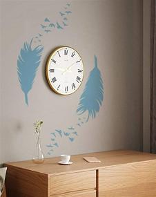 img 1 attached to 🎨 GSS Designs Feather Birds Wall Art Stencils - Set of 2 Reusable (12x16inch) Painting Templates for Floor, Wall, Tile, Fabric, Wood - SL-068