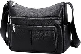 img 3 attached to OVER EARTH Crossbody O154E Black Women's Handbags & Wallets for Crossbody Bags