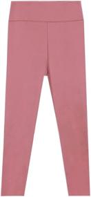 img 4 attached to Betusline Stretch Leggings for Girls, Ages 2-10