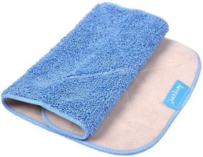 img 3 attached to High-Quality KEEPOW Microfiber Mop Cloth Refills - Pack of 5, Perfect for Double-Sided, Wet & Dry Mopping