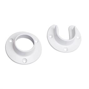 img 4 attached to 🔳 Closet Pro HD CD-0010-WT: Premium Heavy Duty Closet Pole Sockets (White)