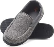 👞 hanes venetian moccasin slippers: comfortable protection for boys' feet logo