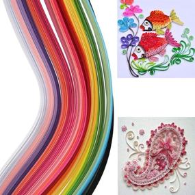 img 3 attached to 🎨 TXIN 1300 Quilling Paper Strips 3mm: Vibrant 26-Color Quill Paper Quilling Kit - Perfect for Handmade DIY Art Craft, Ideal for Beginners & Professionals