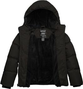 img 2 attached to 🧥 Wantdo Boy's Thicken Padded Puffer Jacket with Hood - Waterproof & Warm Winter Coat