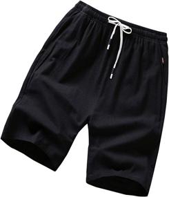 img 4 attached to 👦 Boys' Clothing Summer Shorts with Drawstring, Pockets, and GUNLIRE Brand