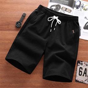 img 3 attached to 👦 Boys' Clothing Summer Shorts with Drawstring, Pockets, and GUNLIRE Brand