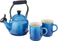 🍵 le creuset enamel on steel demi kettle & stoneware set: 1.25 qt. kettle & 2 mugs in marseille логотип